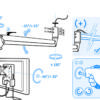 Monitor suspension arm sky 600, height adjustable with locking - Image 3